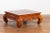 Vintage Chinese Style Low Kang Coffee Table with Carved Scrolls & Chow Legs For Sale - Image 4 of 12