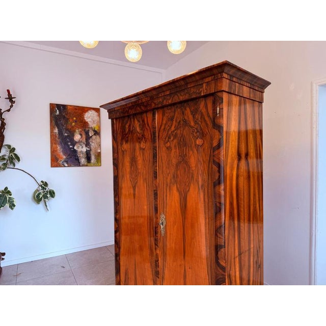 Antique Biedermeier Hall Wardrobe For Sale - Image 9 of 18