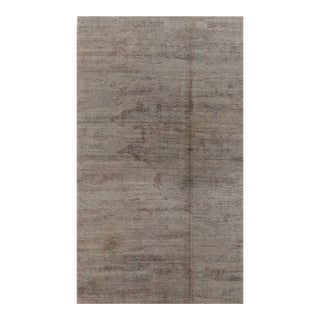 Rug & Kilim’s Modern Textural Rug in Neutral Taupe and Gray Tone-on-Tone -11x19 For Sale
