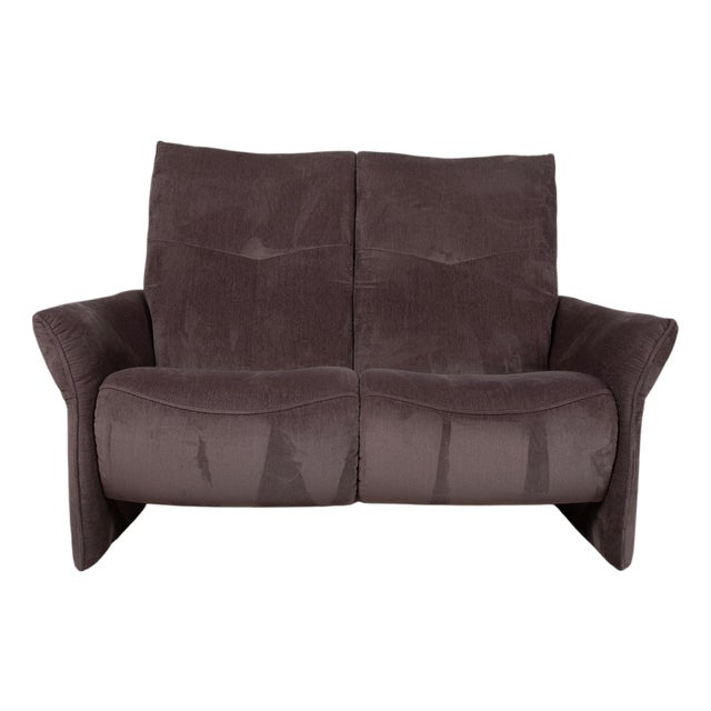 Varia 2057 Fabric Two-Seater Grey Taupe Sofa with Manual Function by Mondo For Sale
