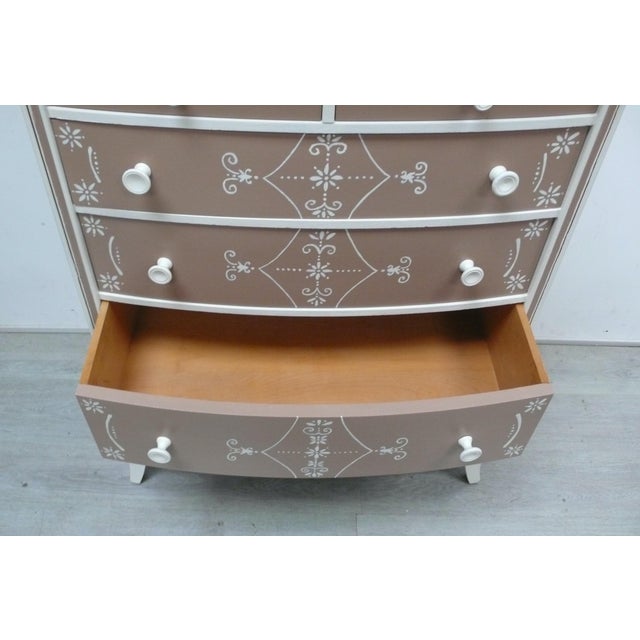 1950s Hand-Painted Chest of 6 Drawers, 1950 For Sale - Image 5 of 12