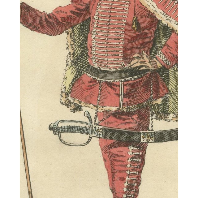18th Century Jefferys, Tancred in Tancred and Sigismunda, Georgian Stage Costume, 1757, Engraving For Sale - Image 5 of 9