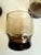 Set of 4 Mid-Century Modern Smoky Brown Architectural Lowball Rocks Glasses For Sale - Image 4 of 8