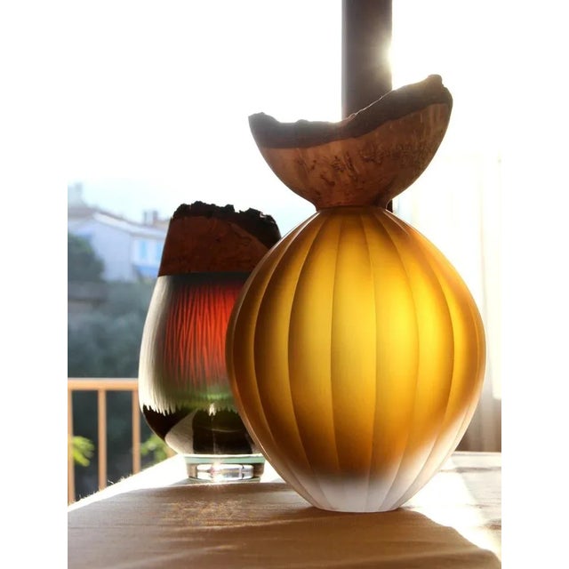 Amber Poppy Stacking Vessel by Pia Wüstenberg For Sale - Image 10 of 12