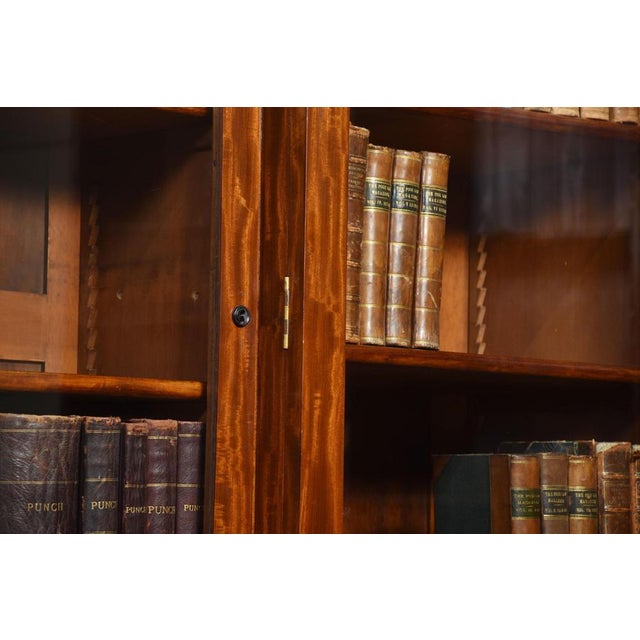 Mahogany Library Breakfront Bookcase, 19th Century For Sale - Image 11 of 18