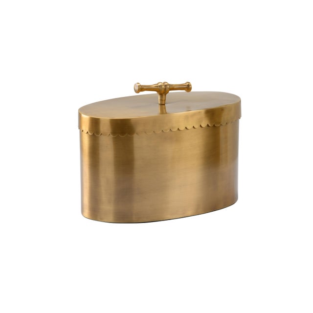 Buttercup Brass Box, From The Cheryl Luckett Collection For Wildwood, Exudes Southern Charm With Its Graceful Scalloped...