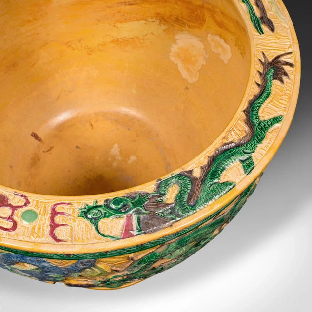 1930's Pair of Large Vintage Planters For Sale - Image 9 of 12