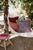 Palais Double Sided Outdoor Cushion in Yoko Bordeaux X Rosita Orange & Pink, 18x18 Inch For Sale - Image 4 of 8