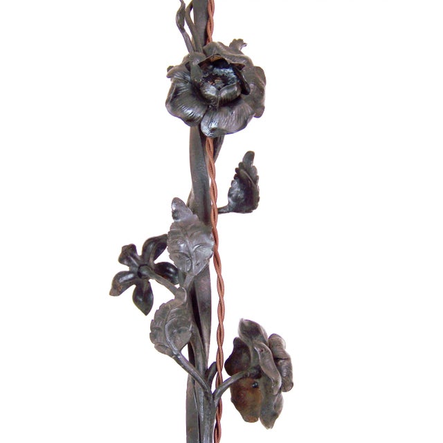 Forged Floor Lamp, 1900s For Sale - Image 4 of 9