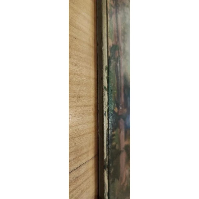 Eugène Etienne Sordet, Paysage Forestier, 1881, Oil on Paper on Cardboard For Sale - Image 8 of 10