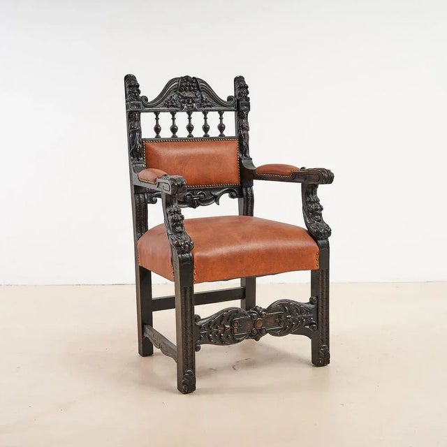 Brown Vintage High Chair, 1900s For Sale - Image 8 of 8