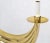 Metal Brass Swag Shape Base Lucite Mount Table Hall Lamp For Sale - Image 7 of 11