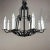 Antique Country French Wrought Iron Chandelier For Sale - Image 4 of 12
