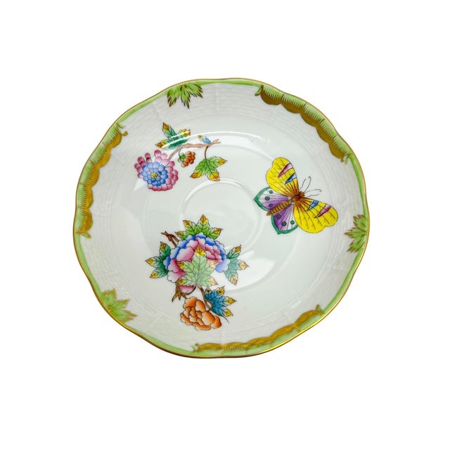 Queen Victoria 707 Cup and Saucer from Herend Hungary, 1960s, Set of 2 For Sale - Image 10 of 11