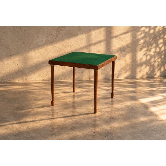Brown Vintage Game Table from Meblutil, 1960s For Sale - Image 8 of 9