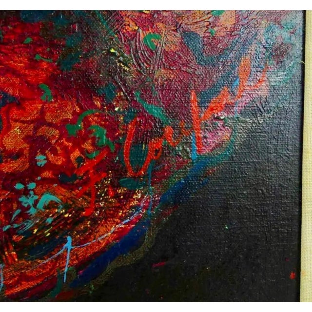 Modern Franz Anton Coufal, Austrian Magic Realist Oil Painting Vibrant Village Landscape Scene Franz Coufal For Sale - Image 3 of 12