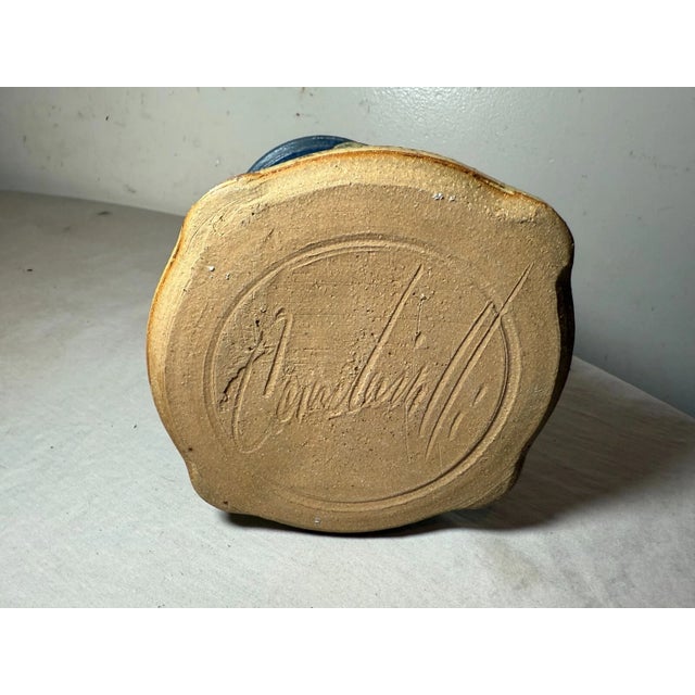 Vintage Handmade Wayne Cardinalli Studio Brutalist Art Pottery Vase Sculpture For Sale - Image 11 of 11