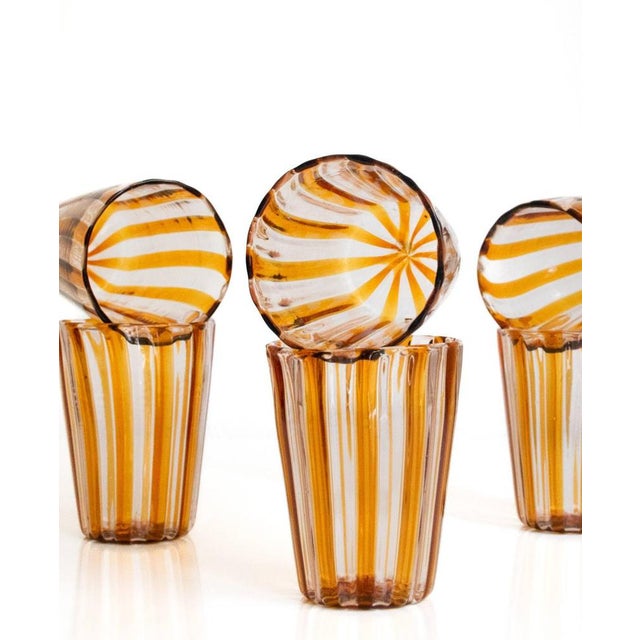 Italian Murano Glassware by Angelo Ballarin for Ribes Studio, 2004, Set of 6 For Sale - Image 6 of 18