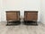 Modern Pair of Modern Tufted Leather Club Chairs For Sale - Image 3 of 11