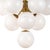Traditional Regina Andrew La Dame Chandelier in Swirl Glass Natural Brass For Sale - Image 3 of 7
