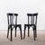 Tall Dark Oak Bentwood Dining Chairs, 1940s, Set of 4 For Sale - Image 3 of 10