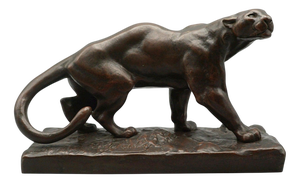 Hippolyte Marius Galy, Panther, 1920s, Bronze