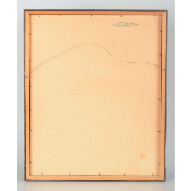 1960s Gunnar Fohlin, Dynamic Abstract Work, 1962, Gouache on Paper For Sale - Image 5 of 6