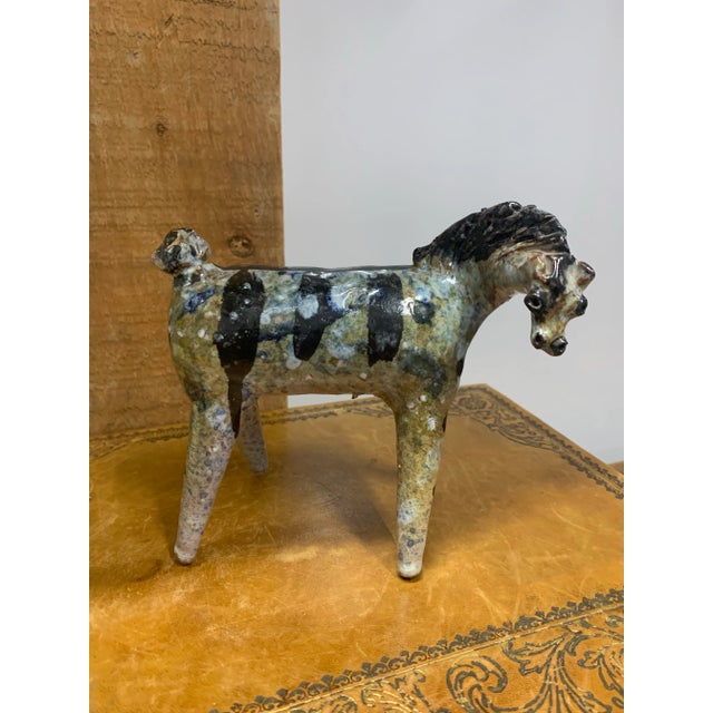 Mid-Century Modern Vintage Mid 20th Century Alfaraz Ceramics Horse Sculpture For Sale - Image 3 of 6