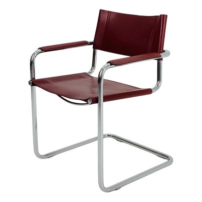 Centro Studio Desk Chair by Mart Stam & Marcel Breuer for Fasem, Italy, 1970s For Sale