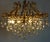 Vintage Brass and Lead Crystal Ball Chandelier from Schröder, 1970s For Sale - Image 9 of 15