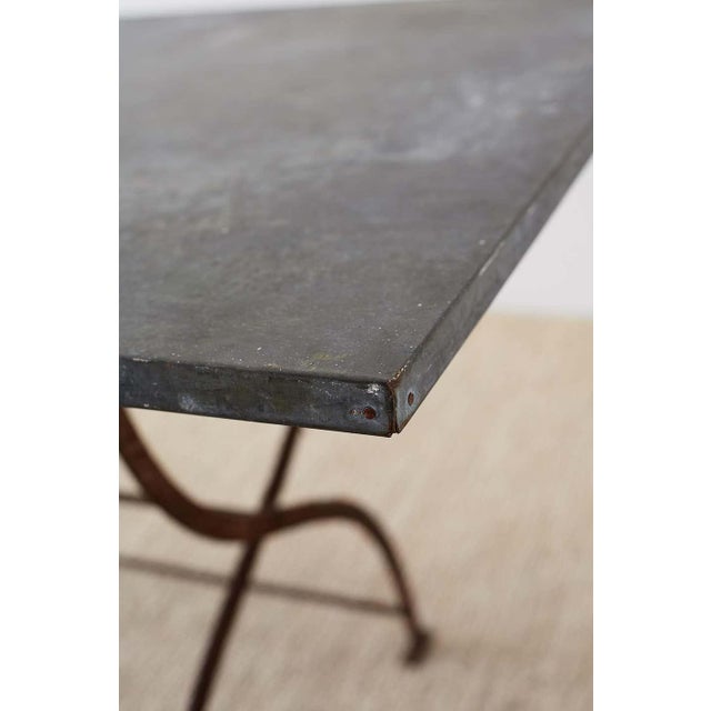 French Zinc Folding Garden Tables Chairish
