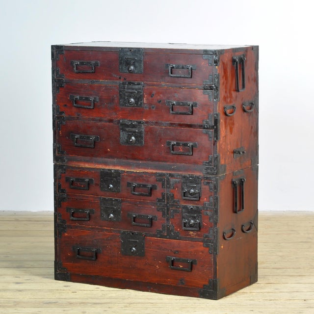 Japanese Tansu Chest of Drawers, 1890 For Sale - Image 17 of 17