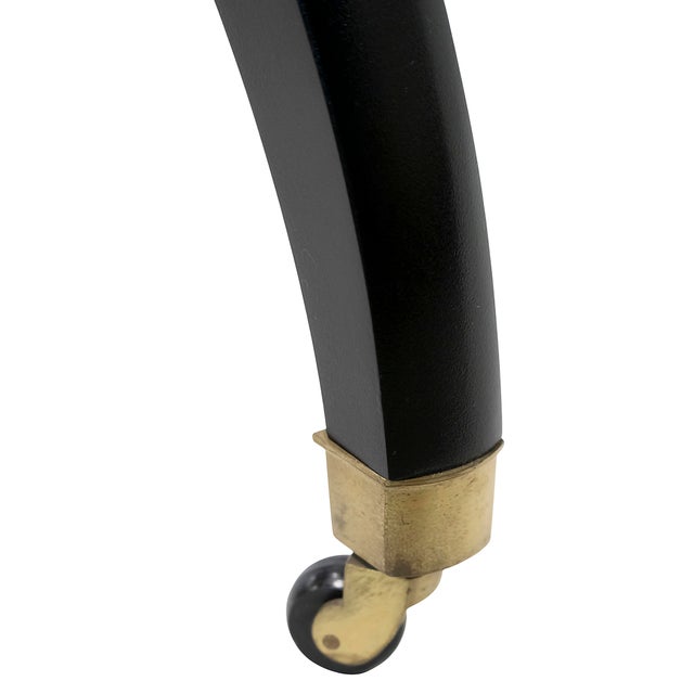 Mid-Century Modern Mid-Century Italian Round Dining Table from Giorgetti, 1980s For Sale - Image 3 of 5