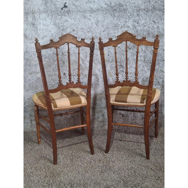 Antique Carved Louis XVI Flying Chairs, 1890s, Set of 2 For Sale - Image 6 of 10