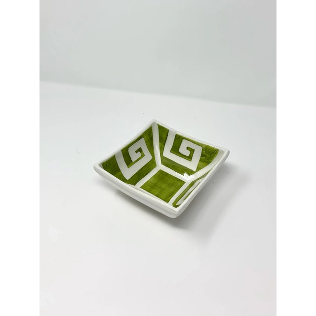 A timeless classic with a modern edge, this hand-painted dip cup bowl features the iconic Greek Key motif, symbolizing...