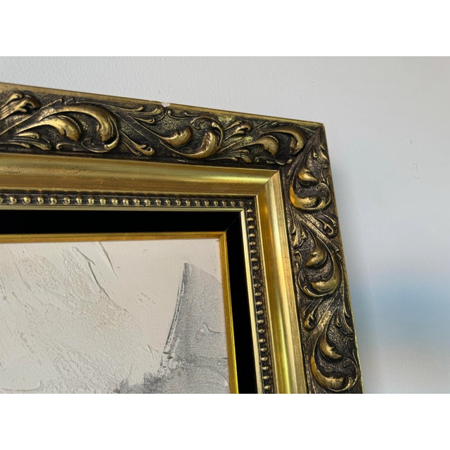 70's Vintage Itzchak Tarkay - Style Two Womans Portrait Oil on Canvas Painting For Sale - Image 10 of 12