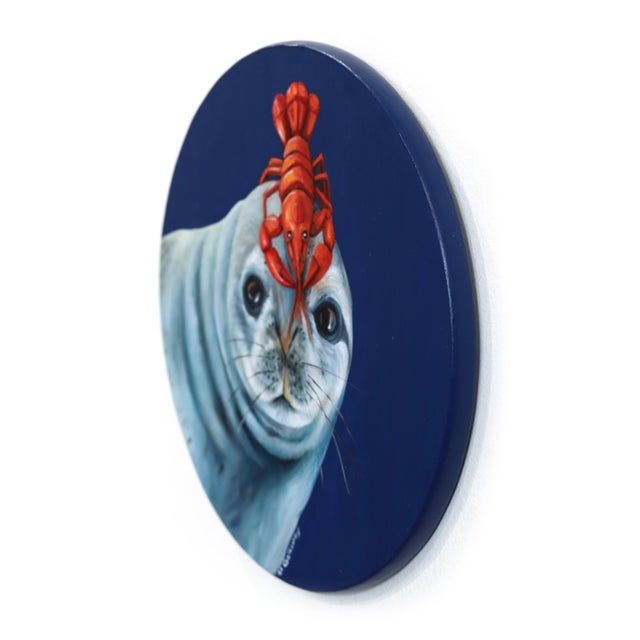 Contemporary A Brackish Delight - Original Contemporary Oil Painting on Wood Panel by Jj Galloway For Sale - Image 3 of 9