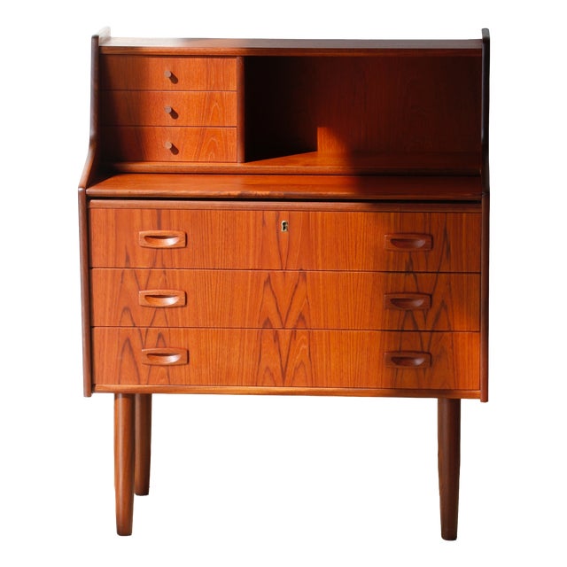 Vintage Danish Teak Secretary, 1960s For Sale