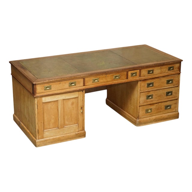 Antique London North Western Railway Station Master's Campaign Desk, 1880s For Sale