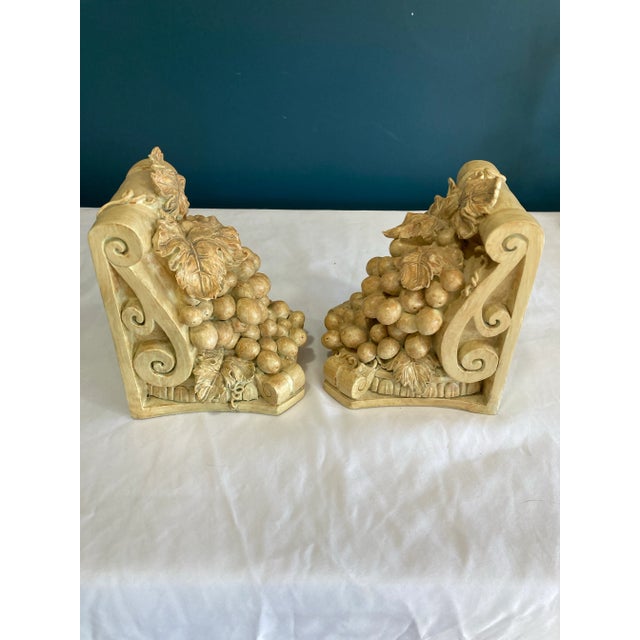 Mid 20th Century Mid Century Grape Cluster Bookends- Set of 2 For Sale - Image 5 of 5