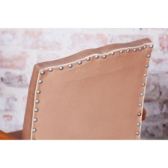 Set of Art Deco Armchairs in Beech attributed to Jules Leleu, France, 1930s For Sale - Image 8 of 11