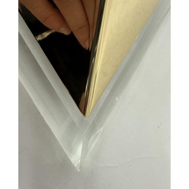 Vintage Acrylic Wall Lamps in Gold, 1970s, Set of 2 For Sale - Image 13 of 18