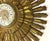 Vintage Circa 1969 Syroco Mid Century Modern Starburst Wall Clock in Antique Gold Finish For Sale In West Palm - Image 6 of 18