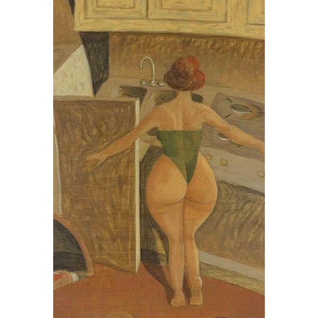 Oil on canvas realized by Alberto Gallerati (b. 1945) in 1970s. Hand signed. Very good condition. This piece is attributed...