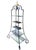 Vintage French Iron Pagoda Glass Shelf Graduated Étagère - Maison Jansen Style For Sale - Image 9 of 11
