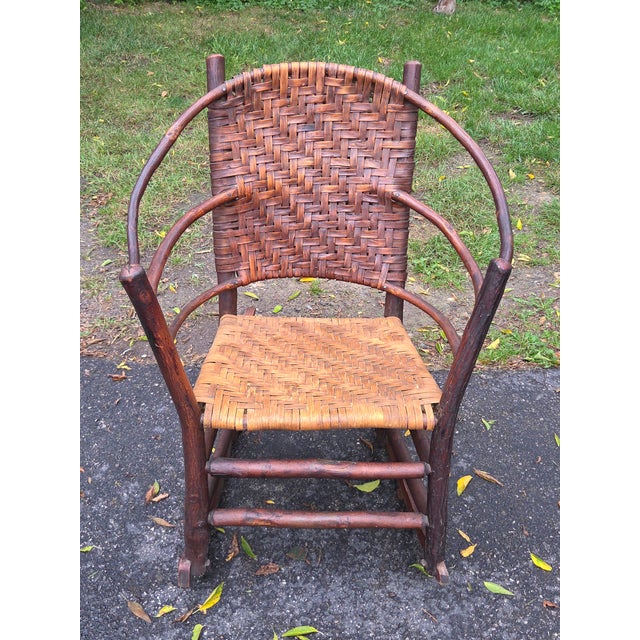 Early 19th Century Rare Antique Old Hickory Chair Company Andrew Jackson Model Rocking Chair For Sale - Image 5 of 14