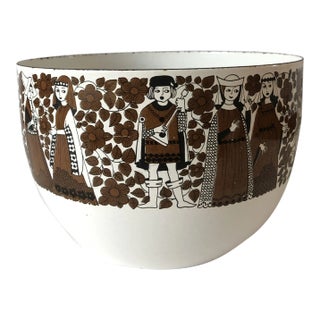 1960s Kaj Franck l Enamel Danish Modern Medieval Troubadour Bowl For Sale