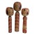 Three Vintage Naroku Kokeshi Dolls For Sale