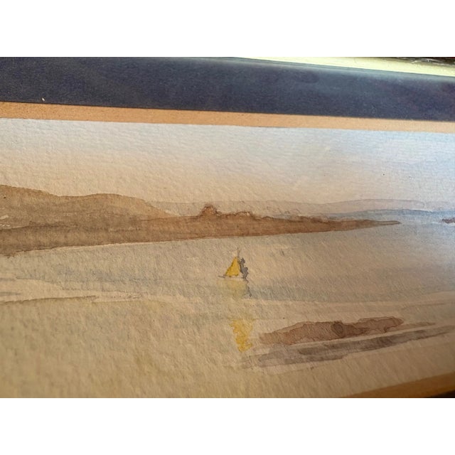Janick Laguitton, Seascape, 2000s, Watercolor For Sale - Image 3 of 9
