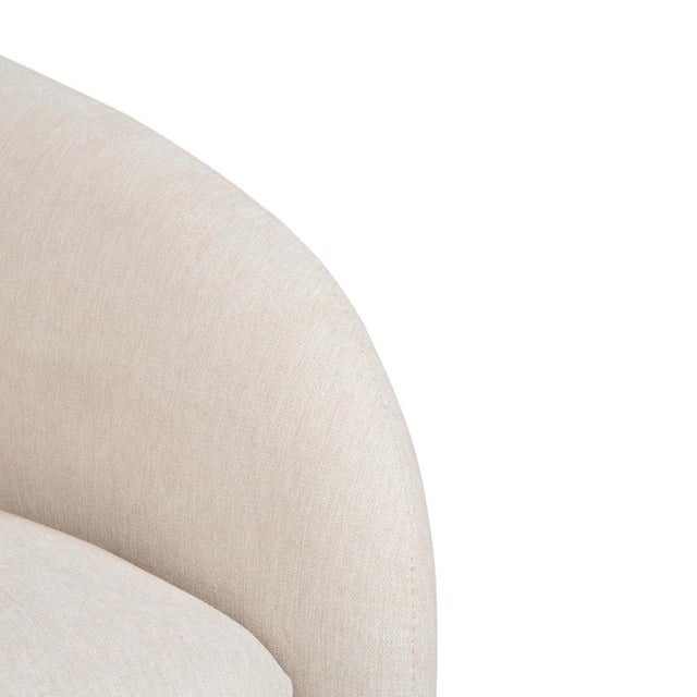 Modern Bolzano Armchair in Cream Fabric from BoConcept For Sale - Image 3 of 12
